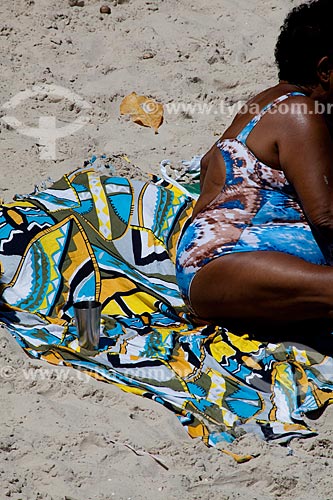  Bathers in the Arpoador beach  - Rio de Janeiro city - Brazil