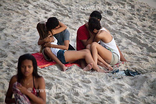  Young dating at the beach  - Rio de Janeiro city - Brazil