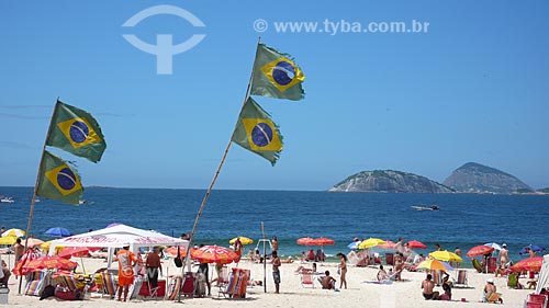  Subject: Bathers at Copacabana Beach / Place: Rio de Janeiro city - Rio de Janeiro state - Brazil  / Date: 10/2009 
