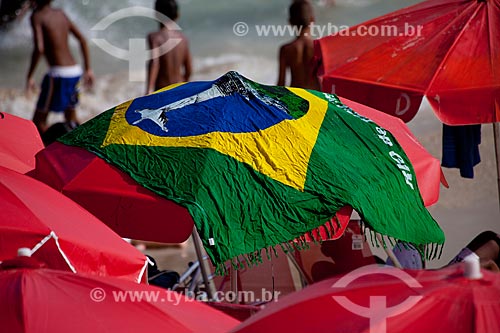  Subject: Beach huts in Arpoador / Place: Rio de Janeiro city - Rio de Janeiro state - Brazil  / Date: Fevereiro 2011 