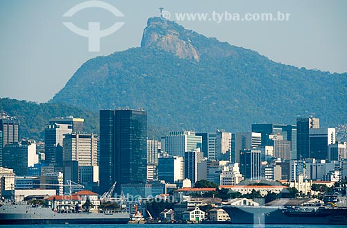  Subject: City Centre with Christ the Redeemer / Place: Rio de Janeiro city - Rio de Janeiro state (RJ) - Brazil / Date: 08/2010 