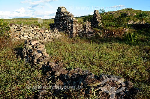  Subject: Ruins of stone houses in Chapada Diamantina / Place: Igatu city - Bahia state (BA) - Brazil / Date: 02/2011 