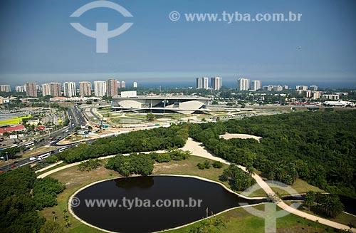  Subject: Aerial view of the Barra grove (Arruda Camara Park) in the background the City of Music / Place: Barra da Tijuca neighborhood - Rio de Janeiro city - Rio de Janeiro state (RJ) - Brazil / Date: 03/2011 