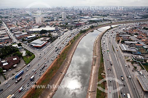  Subject: Aerial view of Marginal Tiete River / Place: Sao Paulo city - Sao Paulo state (SP) - Brazil / Date: 03/2011 