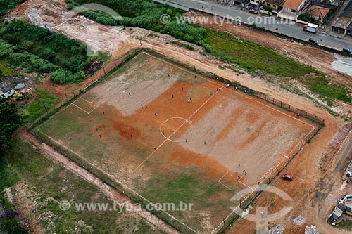  Subject: Aerial view of soccer field / Place: Sao Paulo city - Sao Paulo state (SP) - Brazil / Date: 03/2011 