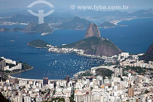  Subject: Sugar Loaf and Botafogo neighborhood as view from Mirante Dona Marta  ( Dona Marta Observatory )   / Place: Rio de Janeiro city  -  Rio de Janeiro state  -  Brazil  / Date: Fevereiro de 2010 