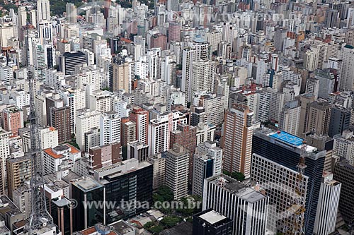  Subject: Aerial view of downtown Sao Paulo / Place: Sao Paulo city - Sao Paulo state (SP) - Brazil / Date: 03/2011 