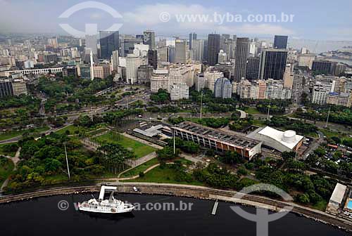  Subject: Aerial view of the Flamengo Park, in the foreground Marina da Glória, Vivo Rio and MAM and in the background the downtown / Place: Rio de Janeiro city - Rio de Janeiro state (RJ) - Brazil / Date: 01/2011  