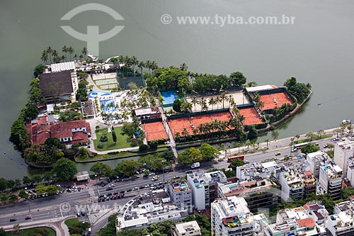  Subject: Aerial view of Caiçaras Club / Place: Lagoa neighborhood - Rio de Janeiro city - Rio de Janeiro state (RJ) - Brazil  / Date: 03/2011 