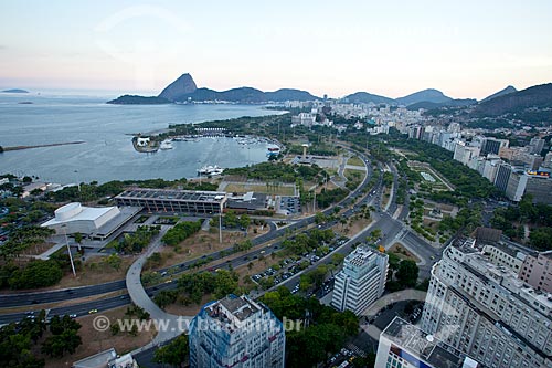  Subject: View of the Flamengo Park with the Museum of Modern Art (MAM) and the Gloria Marina in the foreground - Sugar Loaf in the background / Place: Rio de Janeiro city - Rio de Janeiro state - Brazil / Date: 02/2011 