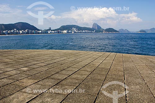  Subject: Copacabana Beach view from Forte de Copacabana (Copacabana Fort) with Sugar Loaf in the background / Place: Copacabana Neighborhood - Rio de Janeiro city - Rio de Janeiro state - Brazil / Date: 02/2011 