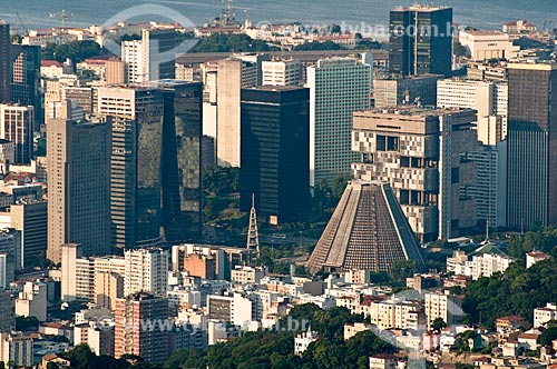  Subject: Aerial view of the center of Rio de Janeiro city / Place: City center - Rio de Janeiro city - Rio de Janeiro state (RJ) - Brazil / Date: 02/2010 