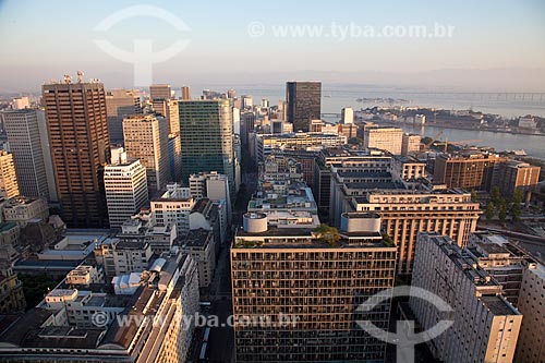  Subject: Aerial view of the center of Rio de Janeiro / Place: Rio de Janeiro city - Rio de Janeiro state (RJ) - Brazil / Date: 02/2011 