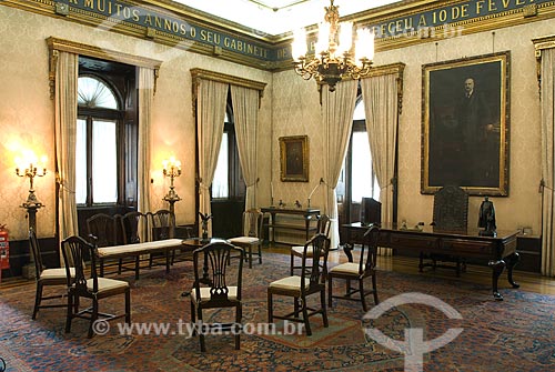  Subject: Meeting room of the Baron of Rio Branco in the Itamaraty Palace / Place: City center - Rio de Janeiro city - Rio de Janeiro state (RJ) - Brazil / Date: 12/2009 