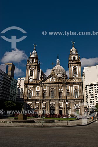  Subject: Facade of the Nossa Senhora da Candelaria Church  / Place: City center - Rio de Janeiro city - Rio de Janeiro state (RJ) - Brazil / Date: 12/2009 