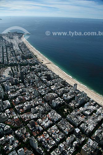  Subject: Aerial view of Leblon and Ipanema Neighborhoods / Place: Rio de Janeiro city - Rio de Janeiro state - Brazil / Date: 02/2011 