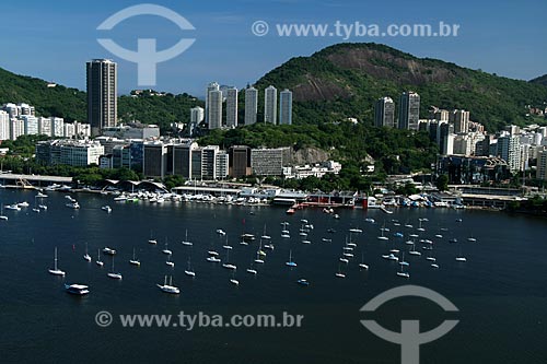  Subject: Aerial view of Botafogo Bay / Place: Urca neighborhood - Rio de Janeiro city - Rio de Janeiro state - Brazil / Date: 02/2011 