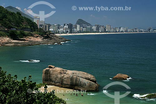  Subject: View from Sheraton Hotel to the Vidigal beach  / Place: Leblon neighborhood - Rio de Janeiro city - Rio de Janeiro state (RJ) - Brazil / Date: 02/2011 