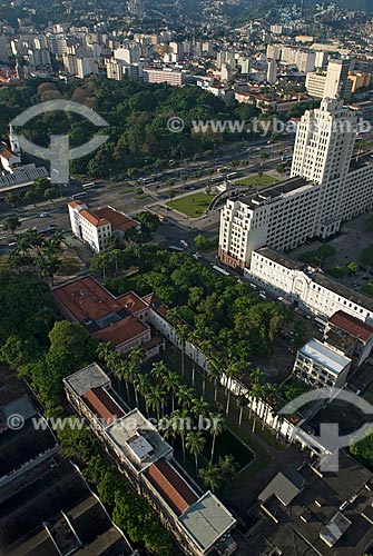  Subject: Aerial view of the Itamaraty Palace and Duque de Caxias / Place: City center - Rio de Janeiro city - Rio de Janeiro state (RJ) - Brazil / Date: 11/2009 