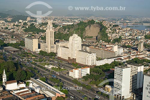  Subject: Aerial view of Presidente Vargas Avenue / Place: City center - Rio de Janeiro city - Rio de Janeiro state (RJ) - Brazil / Date: 11/2009 