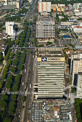  Subject: Aerial view of Post Office building / Place: City center - Rio de Janeiro city - Rio de Janeiro state (RJ) - Brazil / Date: 12/2009 