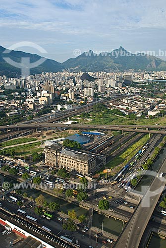  Subject: Aerial view of the Leopoldina Station / Place: City center - Rio de Janeiro city - Rio de Janeiro state (RJ) - Brazil / Date: 11/2009 