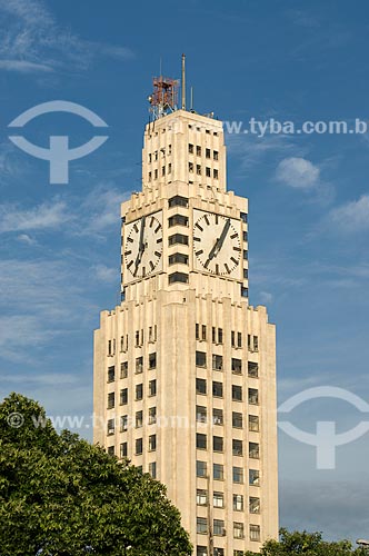  Subject: View of clock tower of Central Brazil station / Place: City center - Rio de Janeiro city - Rio de Janeiro state (RJ) - Brazil / Date: 11/2009 