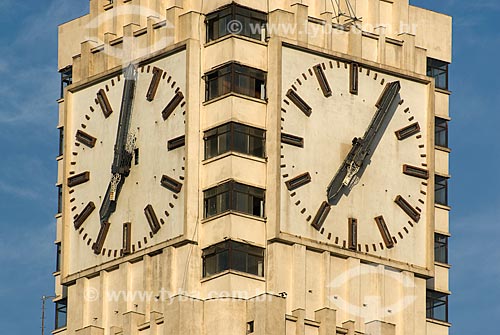  Subject: View of clock tower of Central Brazil station / Place: City center - Rio de Janeiro city - Rio de Janeiro state (RJ) - Brazil / Date: 11/2009 