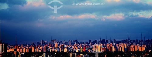  Subject: Panoramic View of the region of Paulista Avenue from Itaim / Place: Sao Paulo city - Sao Paulo state (SP) - Brazil / Date: 11/2009 