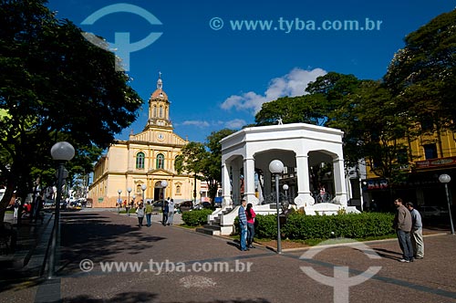  Subject: View of Nossa Senhora da Candelaria Church and of Padre Miguel Square  / Place: Itu city - Sao Paulo state (SP) - Brazil / Date: 06/2010 