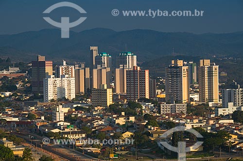  Subject: Panoramic view of Jundiai city with Japi mountain in the background / Place: Jundiai city - Sao Paulo state (SP) - Brazil / Date: 06/2010 