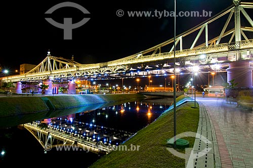  Benjamin Constant Bridge (1895) - also known as metal bridge - lighting  - Manaus city - Amazonas state (AM) - Brazil