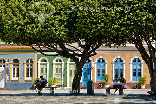  Subject: Mansions in the historic center in Sao Sebastião Square / Place: Manaus city - Amazonia state (AM) - Brazil / Date: 06/2010 