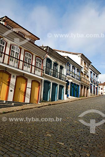  Subject: View of colonial house / Place: Ouro Preto city - Minas Gerais state (MG) - Brazil / Date: 02/2008 