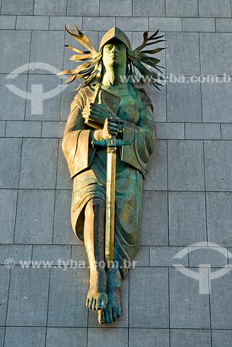  Subject: Themis on the facade of the Palace of Justice / Place: Porto Alegre city - Rio Grande do Sul state (RS) - Brazil / Date: 03/2008 