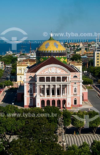  Subject: Amazonas Theater with Negro River in the background / Place: Manaus city - Amazonas state (AM) - Brazil / Date: 06/2010 