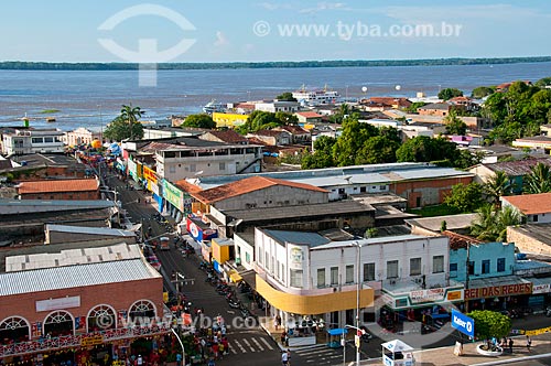  Subject: View of Parintins city with Amazonas River in the background / Place: Parintins city - Amazonas state (AM) - Brazil / Date: 06/2010 