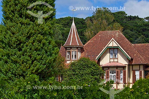  Subject: Caracol castle, German influence architecture from the Bavaria region,  built in 1913, currently working as a Tea House - Franzen Family Museum / Place: Canela city - Rio Grande do Sul state (RS) - Brazil / Date: 03/2011 