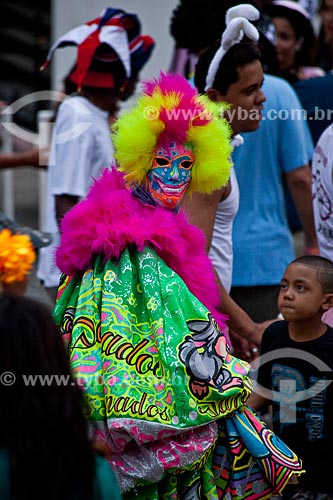  Subject: Merrymaker costume of Clovis or Beats-ball (Bate Bola) in the street carnival- Rio Branco Avenue / Place: City center - Rio de Janeiro city - Rio de Janeiro state (RJ) - Brazil / Date: 03/2011 