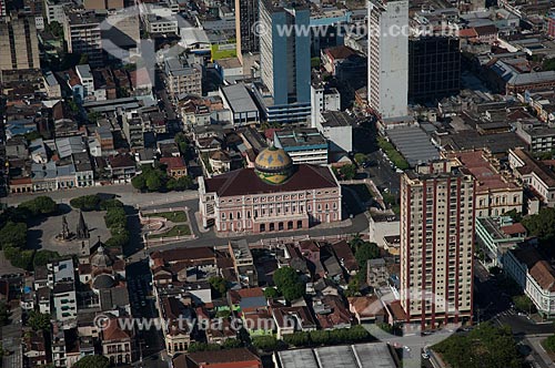  Subject: Aerial view of Amazonas Theater / Place: Manaus city - Amazonas state  (AM) - Brazil / Date: 06/2007 