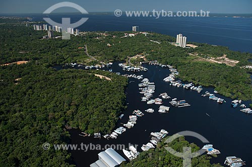  Subject: Aerial view of Ponta Negra and Igarape Taruma / Place: Manaus city - Amazonas state (AM) - Brazil / Date: 06/2007 