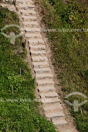  Subject: Staircase which gives access to the stone of Arpoador / Place: Ipanema neighborhood - Rio de Janeiro city - Rio de Janeiro state (RJ) - Brazil / Date: 04/2011 