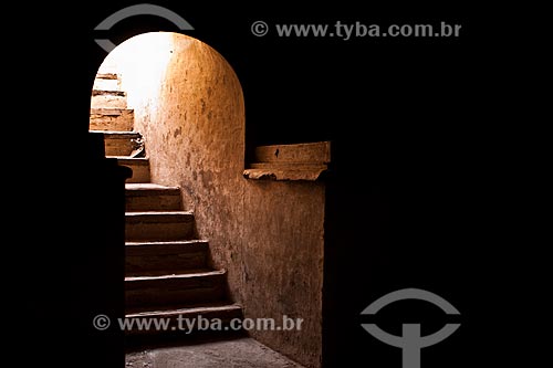  Subject: Stairway to the catacomb of Church of San Jose (Iglesia de San Jose) / Place: Nasca - Department of Ica - Peru -South America / Date: 16/05/2011 