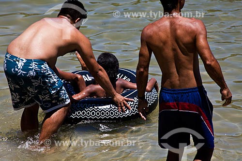  Subject: Bathers on Urca Beach / Place: Urca neighborhood - Rio de Janeiro city - Rio de Janeiro state (RJ) - Brazil / Date: 02/2011 