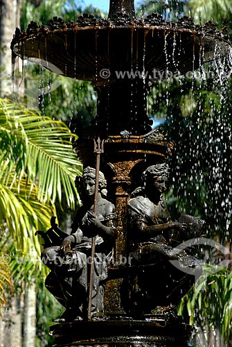  Subject: Fountain of the Muses and Royal palms   in the Botanical Garden / Place: Botanical Garden neighborhood - Rio de Janeiro city - Rio de Janeiro state (RJ) - Brazil / Date: 11/2010 