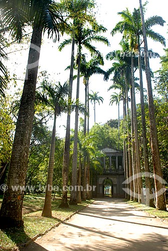  Subject: Portico of the former Imperial Academy of fine arts in Botanical Garden / Place: Botanical Garden - Rio de Janeiro city - Rio de Janeiro state (RJ) - Brazil / Date: 11/2010 