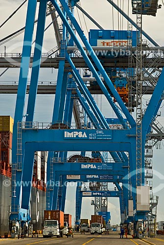  Subject: Containers terminal at the port of Rio Grande - Tecon / Place: Rio Grande city - Rio Grande do Sul state (RS ) -  Brazil / Date: 01/2009 