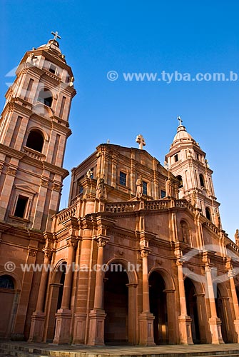  Subject: View of the Angelopolitana Cathedral located in Pinheiro Machado Square  / Place: Santo Angelo city -  Rio Grande do Sul state (RS) - Brazil  / Date: 01/2010 