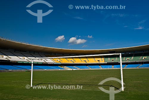  Subject: Goal post of Journalist Mario Filho Stadium - also known as Maracana / Place: Rio de Janeiro city - Rio de Janeiro state (RJ) - Brazil / Date: 06/2010 