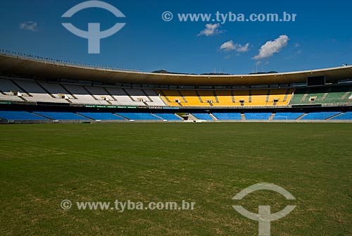  Subject: View of soccer field of the Journalist Mario Filho Stadium - also known as Maracana / Place: Rio de Janeiro city - Rio de Janeiro state (RJ) - Brazil / Date: 06/2010 